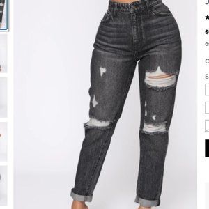 Fashion Nova Black Boyfriend Jeans